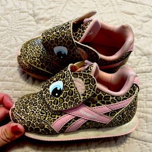 Reebok girls animal print runners
